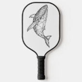 Raquette De Pickleball Minimalist Geometric Whale Pickleball Paddle (Recto)