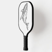 Raquette De Pickleball Minimalist Geometric Whale Pickleball Paddle (Gauche)