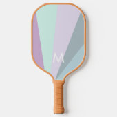 Raquette De Pickleball Minty Turquoise Sorbet Monogramme Moderne Personna (Recto)