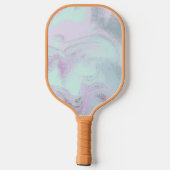 Raquette De Pickleball Minty Turquoise Sorbet Monogramme Moderne Personna (Verso)