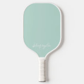 Raquette De Pickleball Minuscule Conte Moderne Stylish Script Nom personn (Recto)