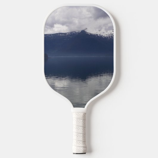 Raquette De Pickleball Misty Alaskan Sea dans les tons bleu (Recto)