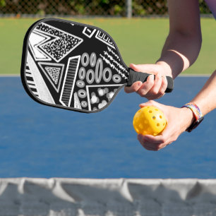 Raquette De Pickleball Mode piste noir et blanc 2022 Inspiré