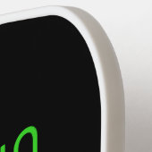 RAQUETTE DE PICKLEBALL MODÈLE DE TEXTE D'IMAGE NOIRE SIMPLE ET MODERNE (Détail gauche)