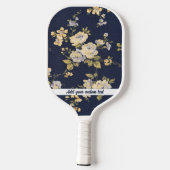 Raquette De Pickleball Modèle floral de tissu (Verso)