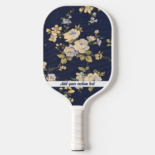 Raquette De Pickleball Modèle floral de tissu (Recto)