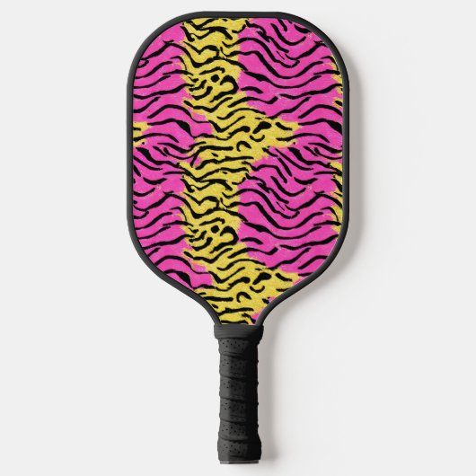 Raquette De Pickleball Modèle Zebra Parties scintillant rose (Recto)