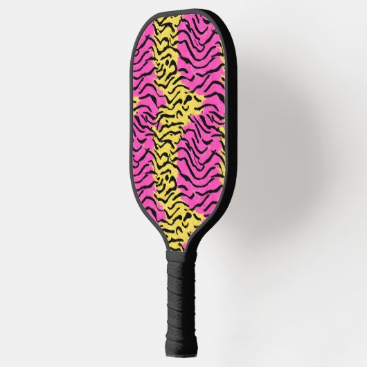 Raquette De Pickleball Modèle Zebra Parties scintillant rose (Gauche)