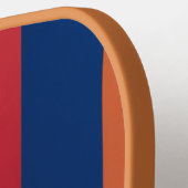 Raquette De Pickleball Modern Abstract Color-Block Squares Pickleball (Détail gauche)