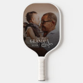 Raquette De Pickleball Modern Best GrandPa Ever Photo Personalized (Recto)