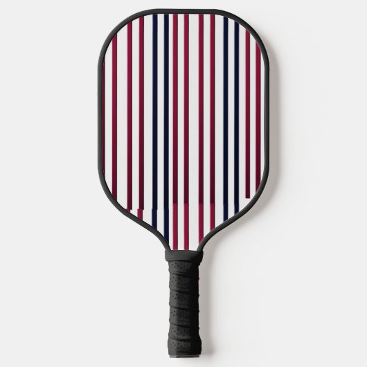 Raquette De Pickleball Modern Fire & Triple Stripe Bold Minimalist Pickle (Recto)