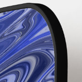 Raquette De Pickleball Modern Marble Monogram Pickleball Paddle (Détail gauche)