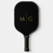 Raquette De Pickleball Modern Monogram Stylish Custom (Recto)