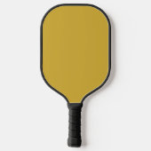Raquette De Pickleball Modern Monogram Stylish Custom Metallic Gold (Verso)