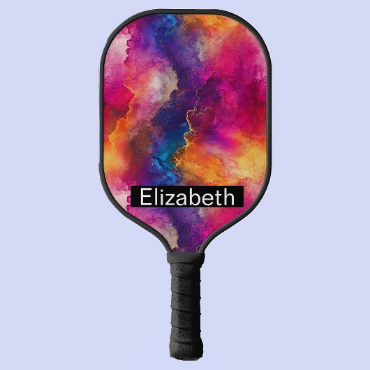 Raquette De Pickleball Modern Pink Color Fusion Personalized