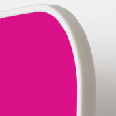 Raquette De Pickleball Modern Simple Cute Stylish Trendy Hot Pink (Détail gauche)