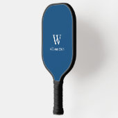 Raquette de Pickleball Moderne Bleu Foncé & Blanc (Gauche)