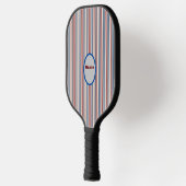 Raquette De Pickleball Moderne Chic Rayé (Gauche)
