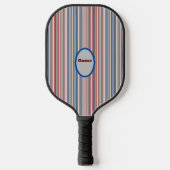 Raquette De Pickleball Moderne Chic Rayé (Recto)