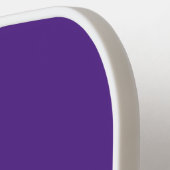 Raquette De Pickleball Moderne Elegant violet initial et nom (Détail gauche)