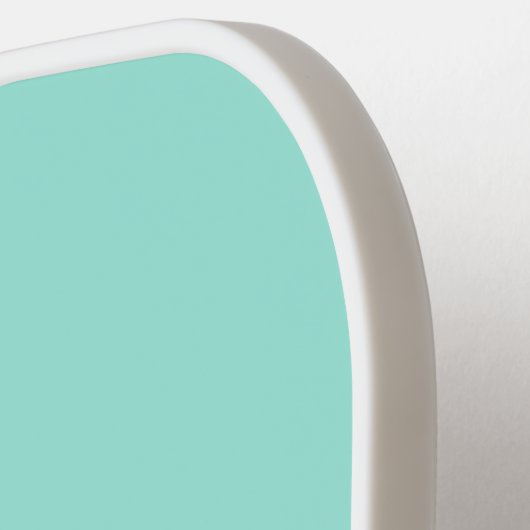 Raquette De Pickleball Moderne Pastel Mint Monogramme Feminine (Détail gauche)