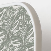 Raquette De Pickleball Moderne Sage Vert Boho Personnalisé (Détail gauche)