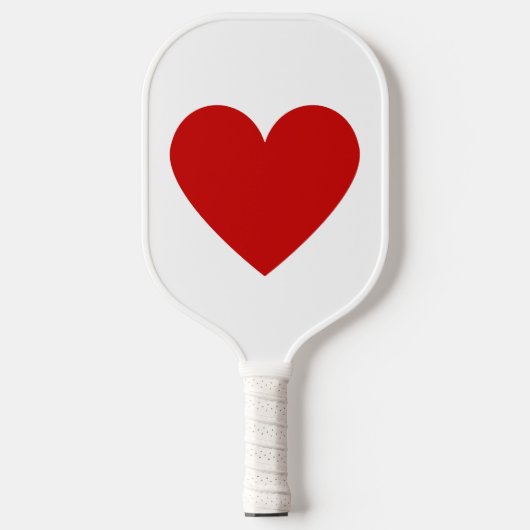 Raquette De Pickleball Moderne Simple Red Heart Love Classic Stripe (Recto)