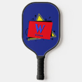 Raquette De Pickleball Modifier initial, ajouter le nom Calques géométriq (Verso)