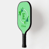 Raquette De Pickleball Modifier initial, ajouter le nom Cercle blanc vert (Gauche)