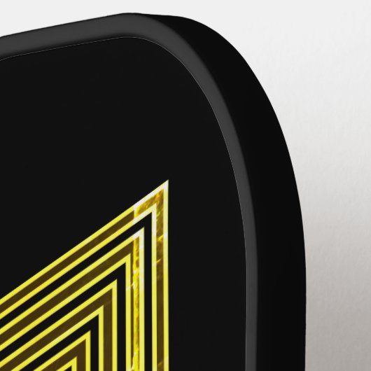 Raquette De Pickleball Modifier Initial, Ajouter Le Nom Lignes Géométriqu (Détail gauche)