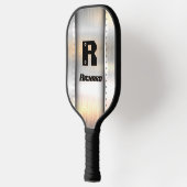 Raquette De Pickleball Modifier Initial, Ajouter Nom, Bandes Métal Brossé (Gauche)