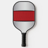 Raquette De Pickleball Modifier Initial, Ajouter Nom, Silver Grey Texture (Verso)