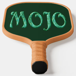 Raquette De Pickleball Mojo green n tan pickleball paddle