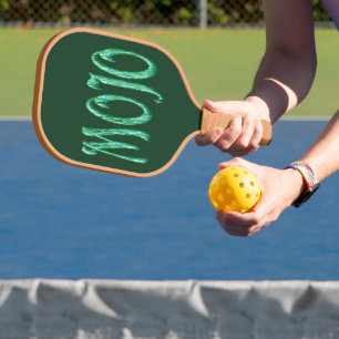 Raquette De Pickleball Mojo green n tan pickleball paddle carbone