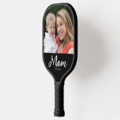 Raquette De Pickleball Mom Established Fun Script Photo (Gauche)