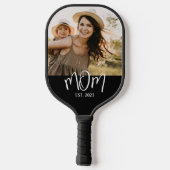 Raquette De Pickleball Mom Established Fun Script Photo (Verso)