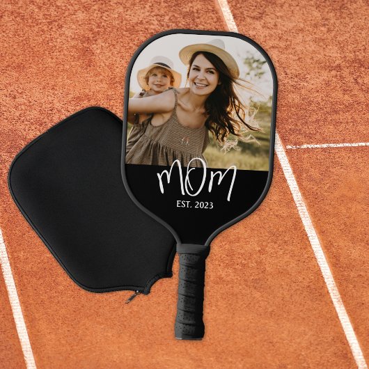 Raquette De Pickleball Mom Established Fun Script Photo