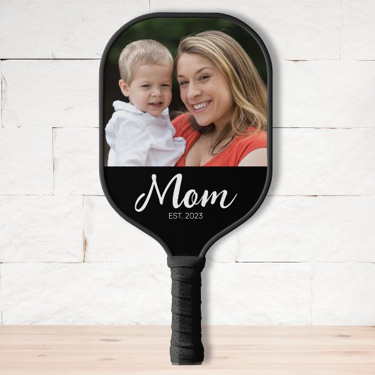 Raquette De Pickleball Mom Established Fun Script Photo