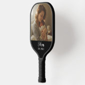 Raquette De Pickleball Mom Established Fun Script Photo (Gauche)