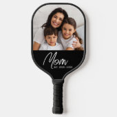 Raquette De Pickleball Mom Established Fun Script Photo Pickleball Paddle (Verso)