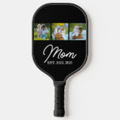 Raquette De Pickleball Mom Established Modern Script Black 3 Photo (Verso)