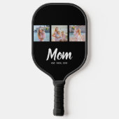Raquette De Pickleball Mom Established Modern Script Black 3 Photo (Verso)