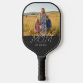 Raquette De Pickleball Mom Established Modern Script Black Photo (Recto)