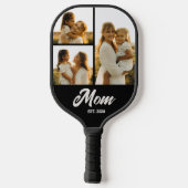 Raquette De Pickleball Mom Established Script Black 3 Photo (Verso)