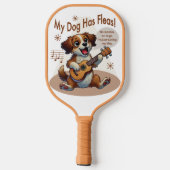 Raquette De Pickleball Mon Chien A Fleas Ukulele Tuning Chanson (Verso)