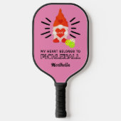 Raquette De Pickleball MON COEUR APPARTIENT À PICKLEBALL Gnome (Recto)