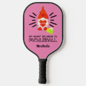 Raquette De Pickleball MON COEUR APPARTIENT À PICKLEBALL Gnome (Verso)