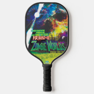 Raquette De Pickleball Mondes Zombie Galaxie d'Halloween