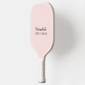 Raquette De Pickleball Monogram Blush Pink | Feminine Minimalist Style (Gauche)