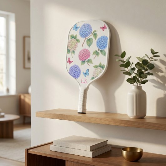 Raquette de Pickleball Monogram Hydrangea & Papill